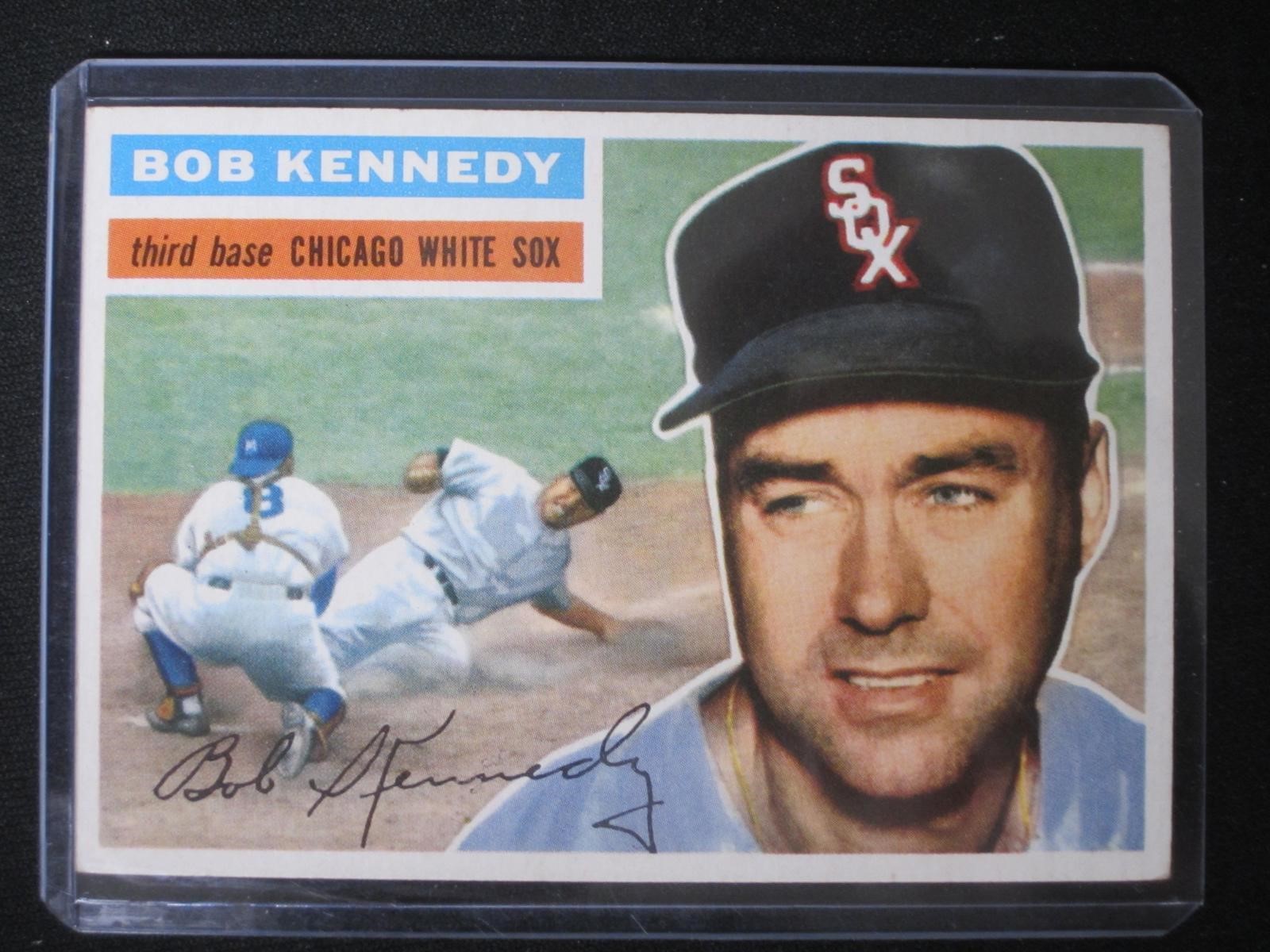 1956 TOPPS #38 BOB KENNEDY WHITE BACK