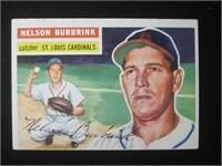 1956 TOPPS #27 NELSON BURBRINK ROOKIE CARD