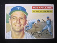 1956 TOPPS #21 JOE COLLINS YANKEES WHITE BK