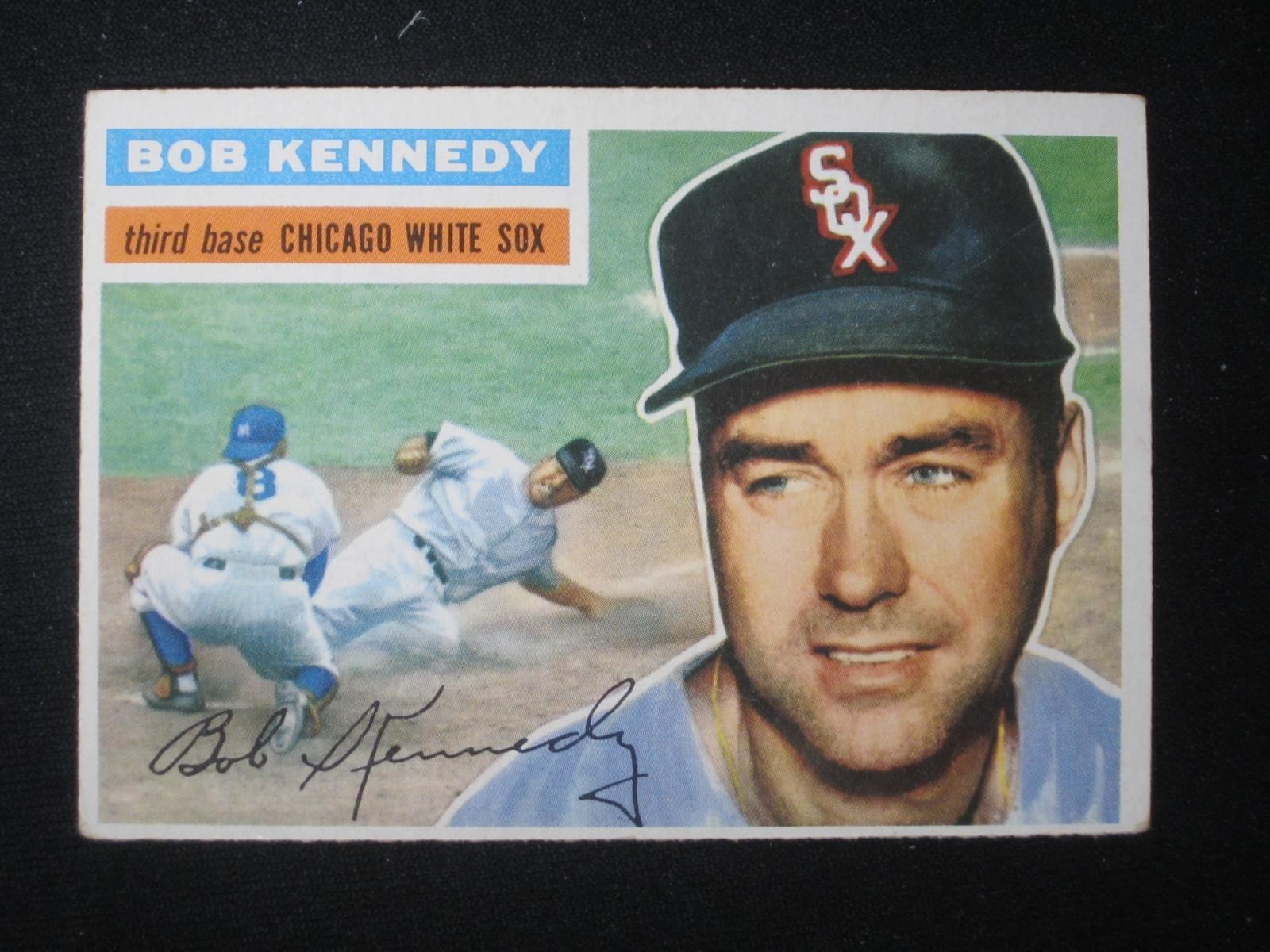 1956 TOPPS #38 BOB KENNEDY GRAY BACK