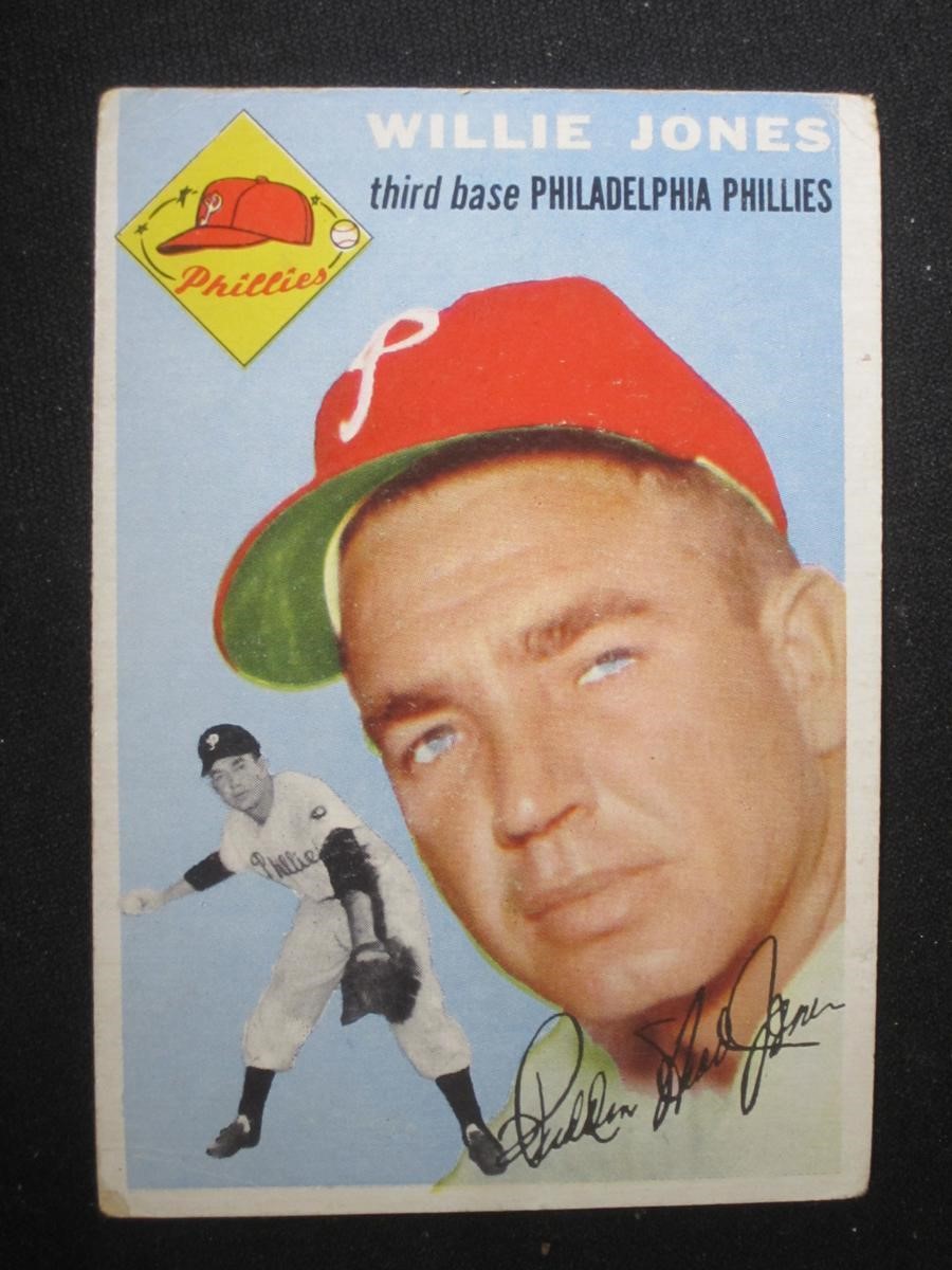 1954 TOPPS #41 WILLIE JONES PHILLIES VINTAGE