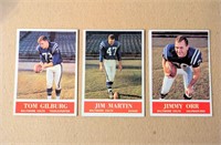 3 1964 Colts Philadelphia Cards Gilburg Orr Martin