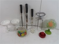 Misc Glassware, Meat Carving Set