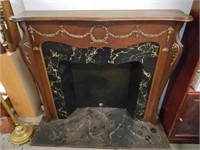 Electric or Gas Fireplace Mantel and Insert