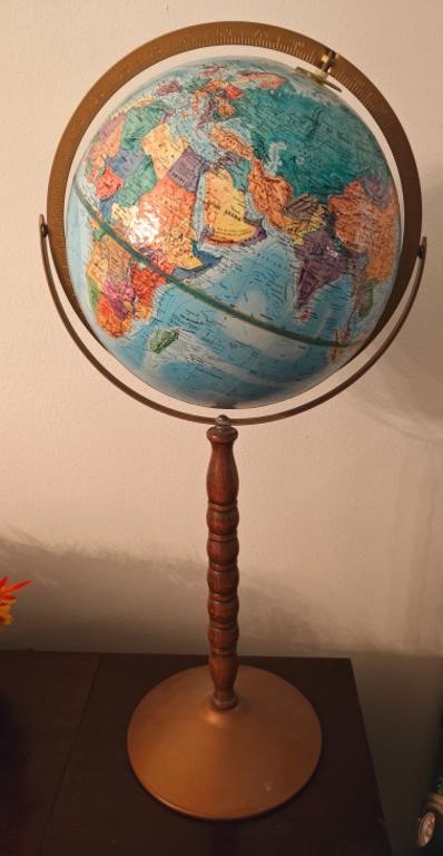 Vintage Repogle Globe on Stand