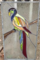 Large Stained Glass Parrot