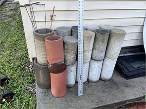 Tile and cement cylinders