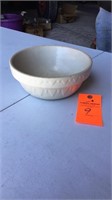 8.75” x 3.5” saw tooth crock bowl
