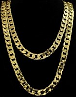 2pc Set 24" 30" Cuban Link Chains