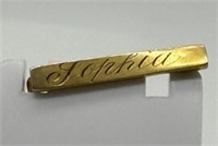 Antique 10K Victorian "Sophia" Bar Pin