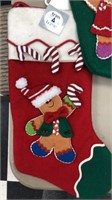 Lot of 2 NEW Gingerbread stockings