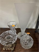 Glass Vases & Misc Lot
