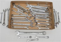 Flat of Various SAE Combo Wrenches