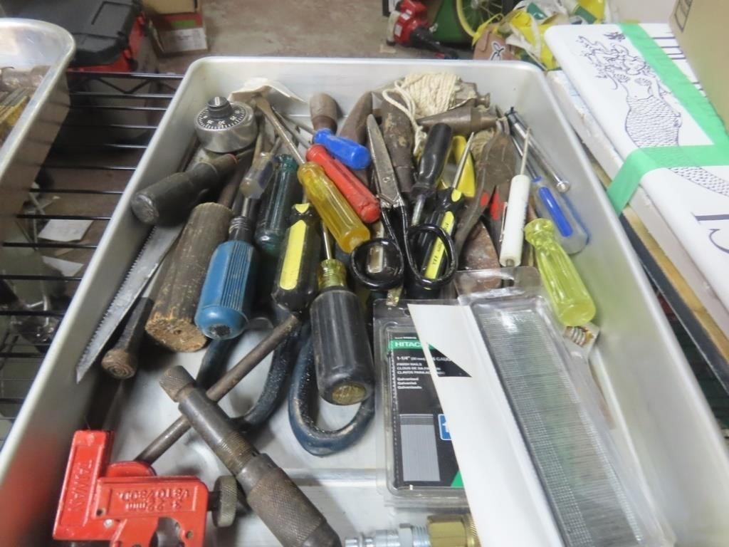 Assorted tool lot.