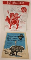 Bob Hope Signed But Beautiful Music Sheet