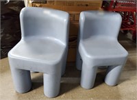 2 Little Tikes Plastic Chairs (shows signs of use)