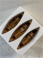 Dept 56 Wooden Canoes Village accessories