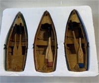 Dept 56 Village Accessories Wooden Rowboats