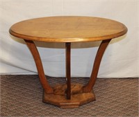 Maple oval side table 27.75 X 18 X 21"H