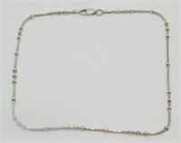 Sterling Silver Choker - 4.48 grams, 12 ½”