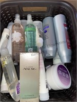 Box of Avon skin so soft, body sprays and more