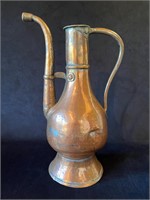 15” Copper Water Jug with Spout