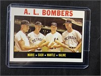 TOPPS 1964 A.L. BOMBERS MARIS,CASH,MANTLE,KALINE