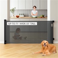 Retractable Baby Dog Gates  33x71 Inch