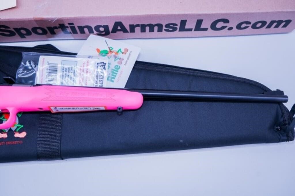 NEW KSA PINK SYNTHETIC CRICKETT 22LR PACKAGE