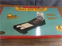 Table top roll and score game