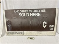 Metal Cigarettes Sales Sign
