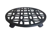 $29  allen + roth 17x17x2.7-in Black Plant Caddy