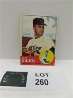1963 TOPPS DAVE GIUSTI MLB BASEBALL CARD