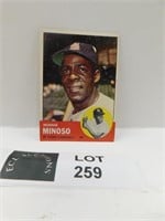 1963 TOPPS MINNIE MINOSO MLB BASEBALL CARD