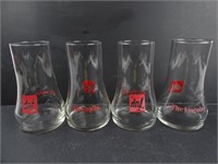 Lot of 4 Vintage 7-Up The Uncola Upside Down Pint
