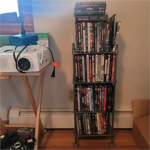Miscellaneous DVDs & stand