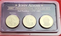 2007 Presidential Dollar Set John Adams