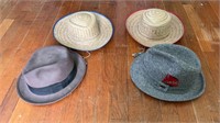 Kids Straw Hats, Fedoras