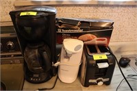 Coffee Maker, Toaster, Can Opener,  Electric Knife