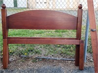 Modern old style bed cherry.  Low profile foot