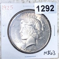 1925 Silver Peace Dollar CHOICE BU