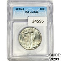 1941-S Walking Liberty Half Dollar ICG MS64