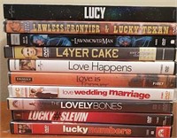 10 Lightly Used DVD's