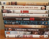 10 Lightly Used DVD's