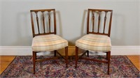 Pair of Georgian side chairs