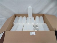 2 BOXES APPROX. 112 HDPE PLASTIC CYLINDER BOTTLES