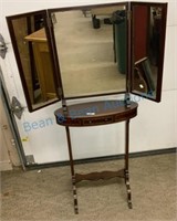 Fantastic early mahogany vanity mirror with