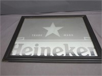 ~ Heineken Mirror Beer Sign 23x31"