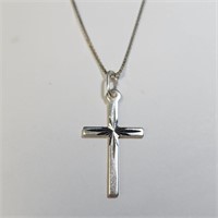 $60 Silver Cross 20" Necklace