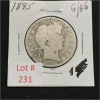 1895 Barber Silver Half Dollar